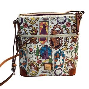 Disney Parks Dooney & Bourke Beauty and the Beast Stained Glass Crossbody Bag